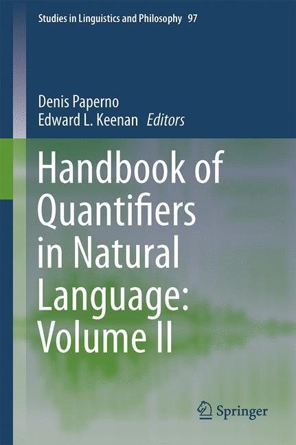 Handbook of Quantifiers in Natural Language: Volume II main product photo