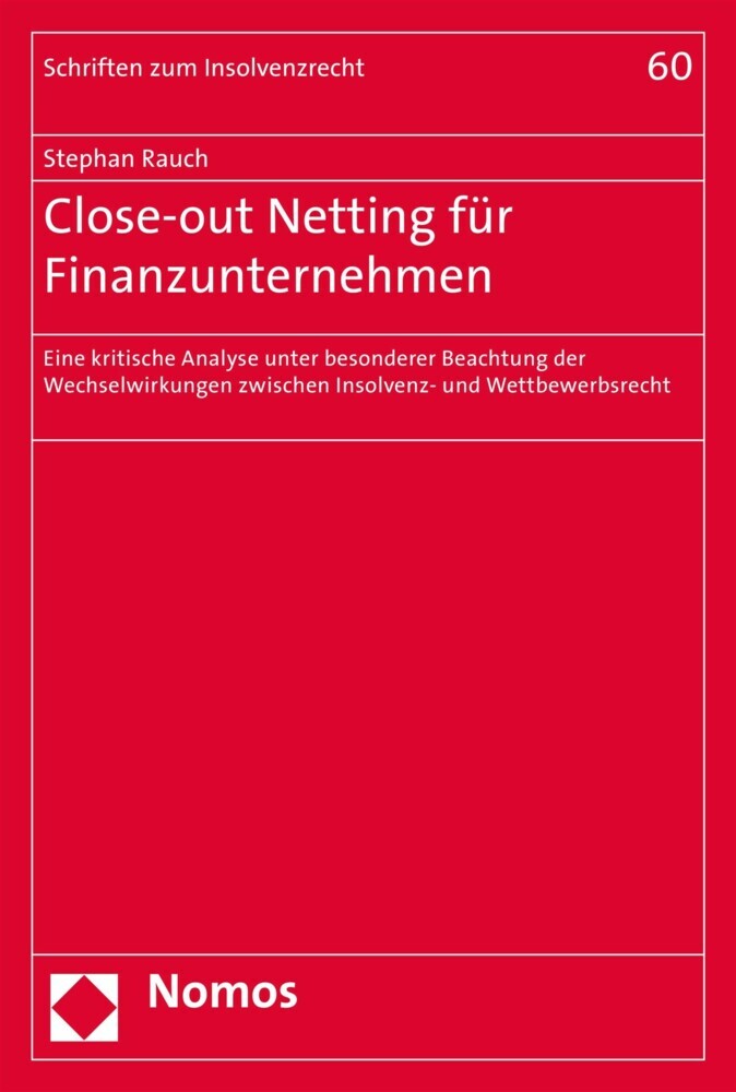 Close-out Netting für Finanzunternehmen main product photo