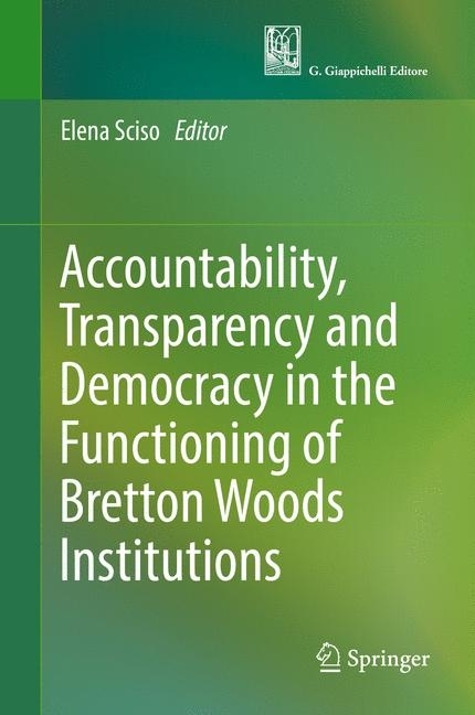 Accountability, Transparency and Democracy in the Functioning of Bretton Woods Institutions main product photo