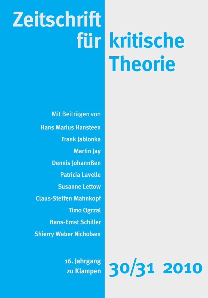 Zeitschrift für kritische Theorie / Zeitschrift für kritische Theorie, Heft 30/31 main product photo