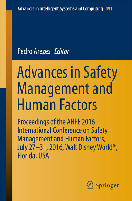 Advances in Safety Management and Human Factors main product photo
