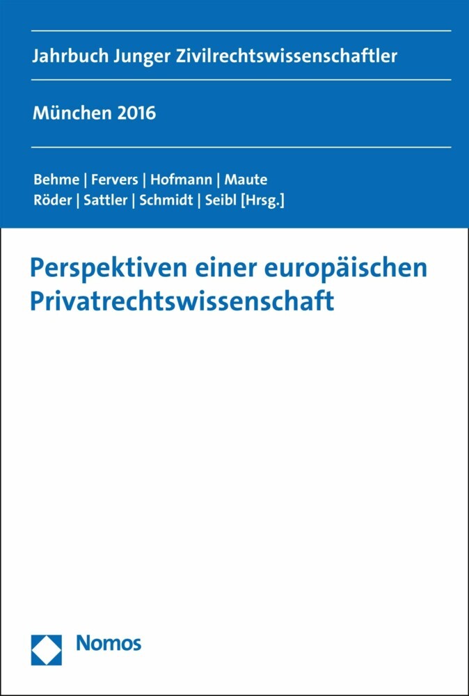 Perspektiven einer europäischen Privatrechtswissenschaft main product photo