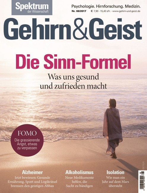 Gehirn&Geist 8/2017 -Die Sinn-Formel main product photo