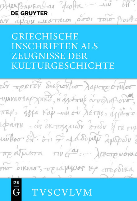 Griechische Inschriften als Zeugnisse der Kulturgeschichte main product photo