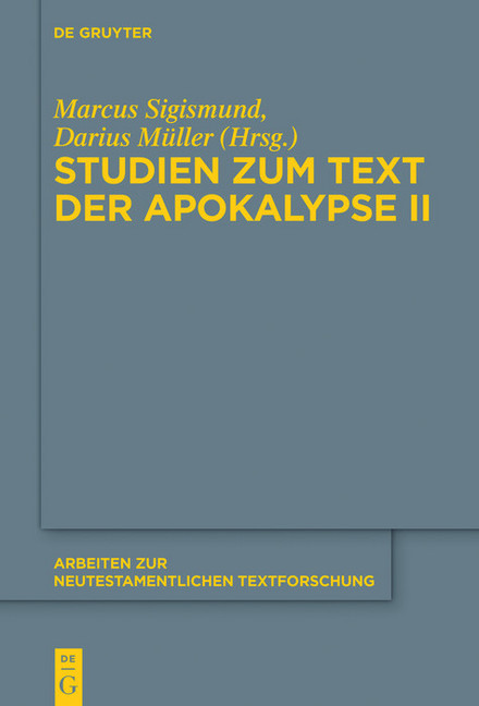Studien zum Text der Apokalypse II main product photo