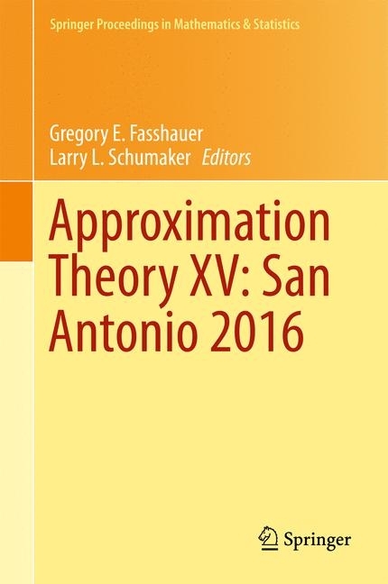 Approximation Theory XV: San Antonio 2016 main product photo