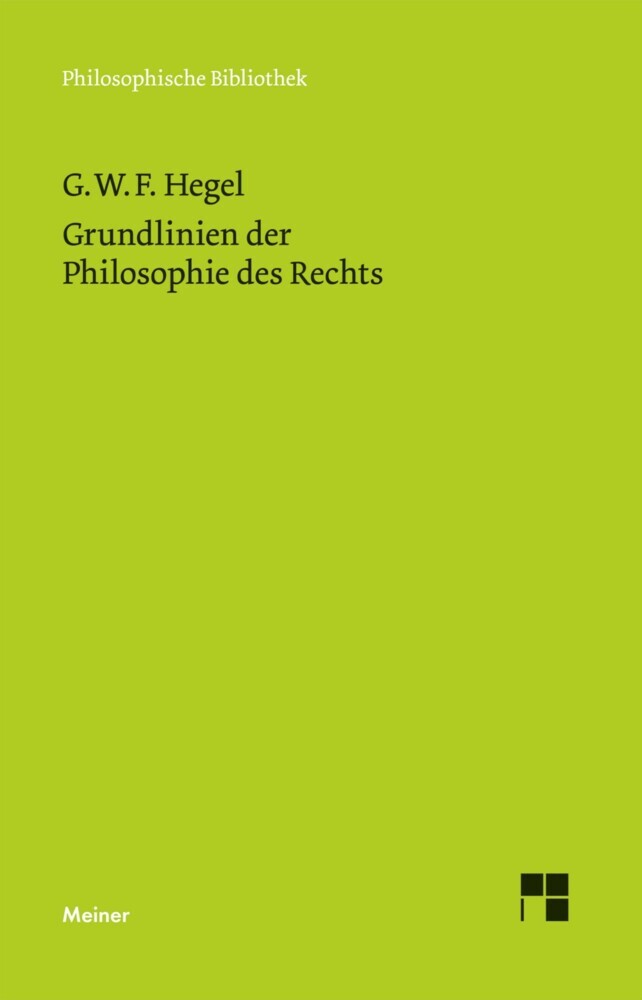 Grundlinien der Philosophie des Rechts main product photo