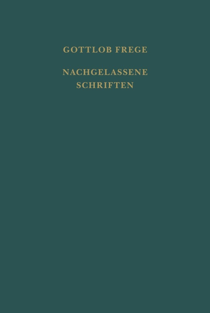 Nachgelassene Schriften und Wissenschaftlicher Briefwechsel. Erster Band main product photo