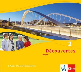 Découvertes. Ausgabe für Bayern ab 2017 - 7. Klasse, Audio-CDs zum Hörverstehen. Bd.2, 3 Audio-CDs