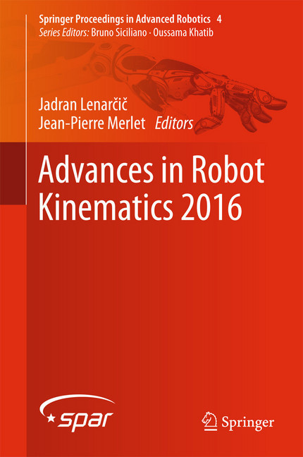 Advances in Robot Kinematics 2016 main product photo