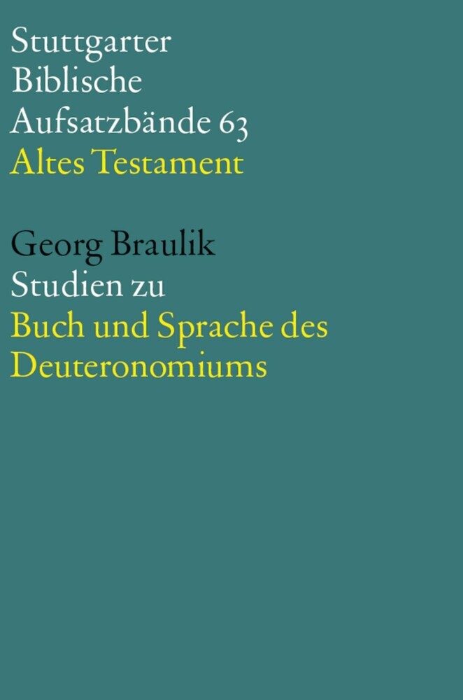 Studien zu Buch und Sprache des Deuteronomiums main product photo