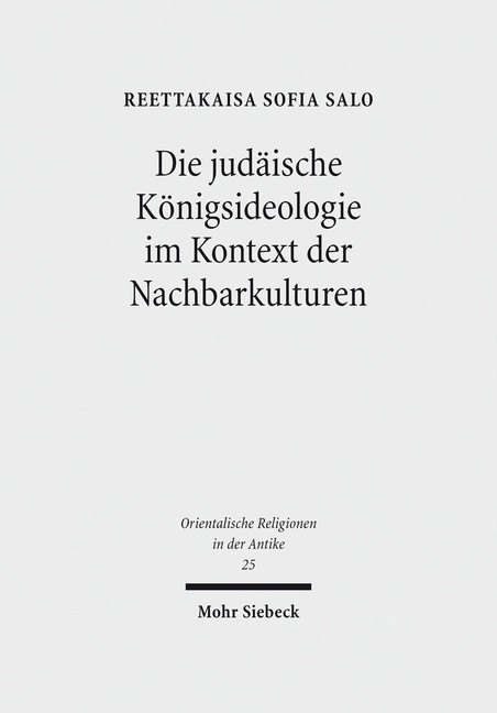 Die judäische Königsideologie im Kontext der Nachbarkulturen main product photo