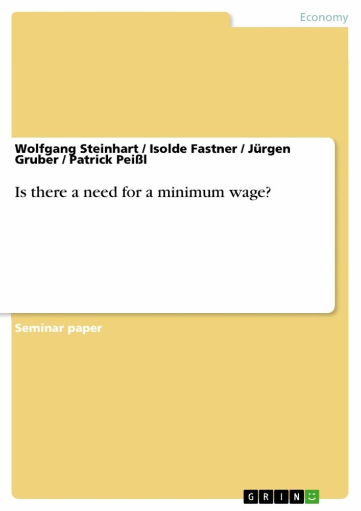 Is there a need for a minimum wage? main product photo