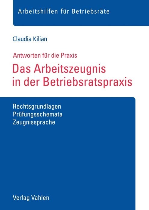 Das Arbeitszeugnis in der Betriebsratspraxis main product photo