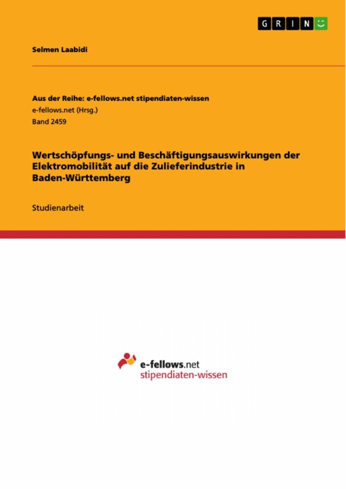 Wertschöpfungs- und Beschäftigungsauswirkungen der Elektromobilität auf die Zulieferindustrie in Baden-Württemberg main product photo