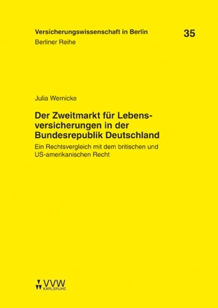 Der Zweitmarkt für Lebensversicherungen in der Bundesrepublik Deutschland main product photo