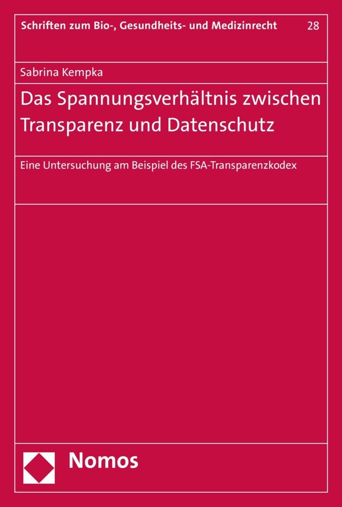 Das Spannungsverhältnis zwischen Transparenz und Datenschutz main product photo