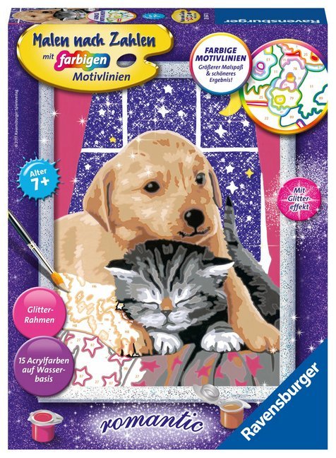 Ravensburger Malen nach Zahlen 28647 - Flauschige Freunde - Kinder ab 7 Jahren main product photo