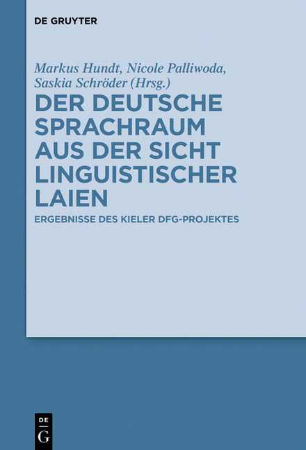 Der deutsche Sprachraum aus der Sicht linguistischer Laien main product photo