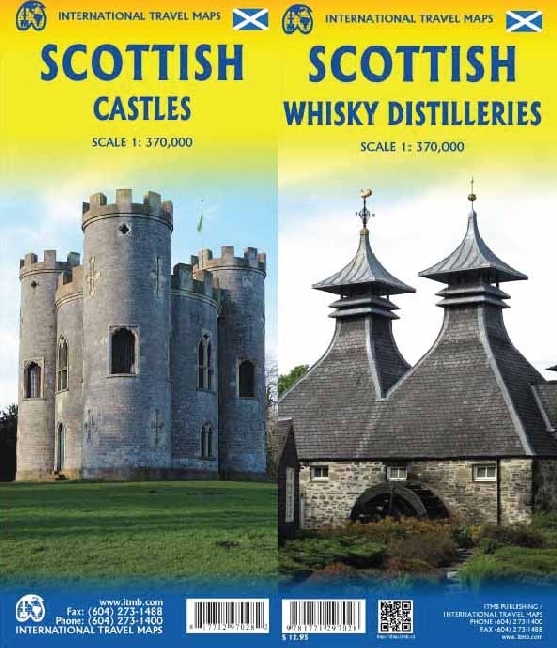 International Travel Map ITM Scottish Castles / Whisky Distilleries main product photo