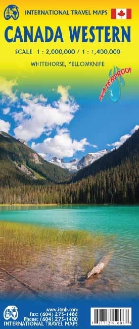Landkarte Western Canada main product photo