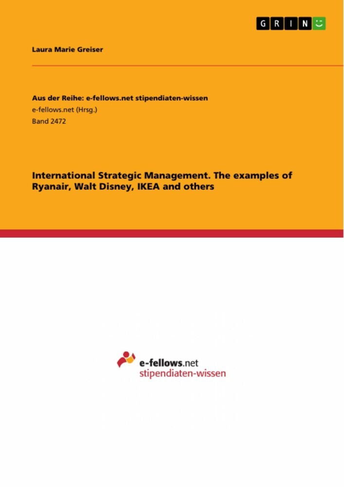 International Strategic Management. The examples of Ryanair, Walt Disney, IKEA and others main product photo