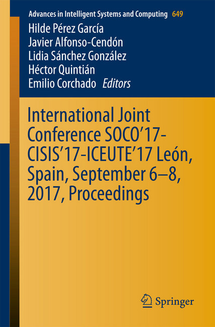 International Joint Conference SOCO'17-CISIS'17-ICEUTE'17 León, Spain, September 6-8, 2017, Proceeding main product photo