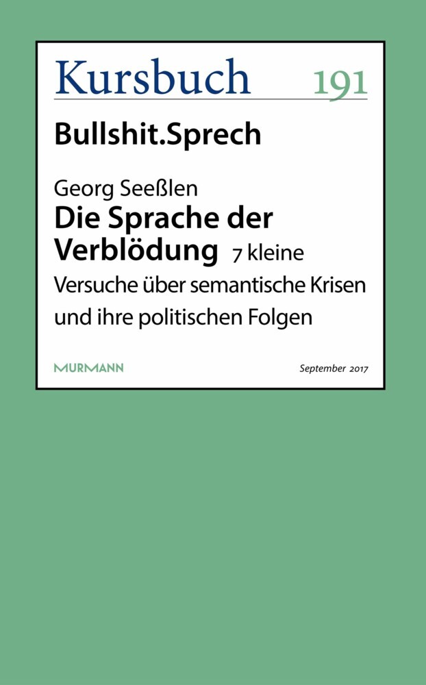 Die Sprache der Verblödung main product photo