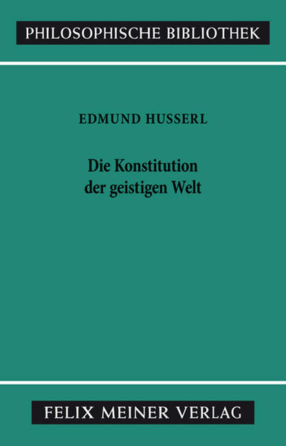 Die Konstitution der geistigen Welt main product photo
