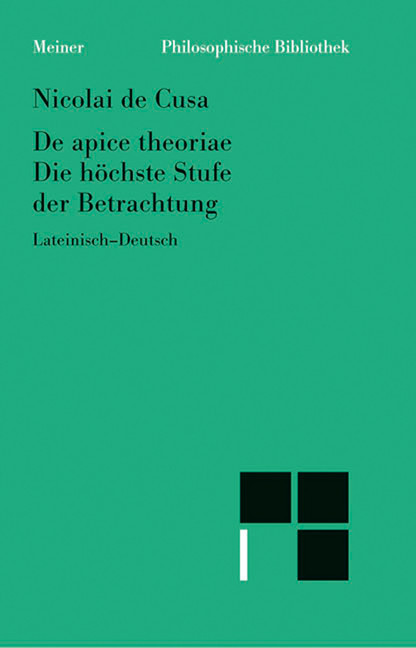 De apice theoriae. Die höchste Stufe der Betrachtung main product photo