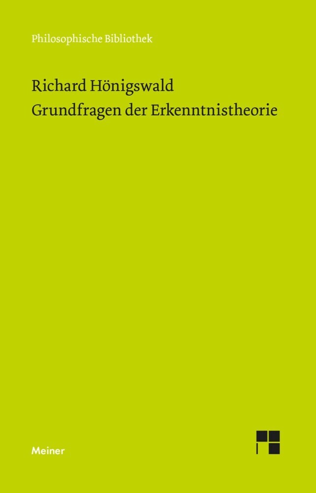 Grundfragen der Erkenntnistheorie main product photo