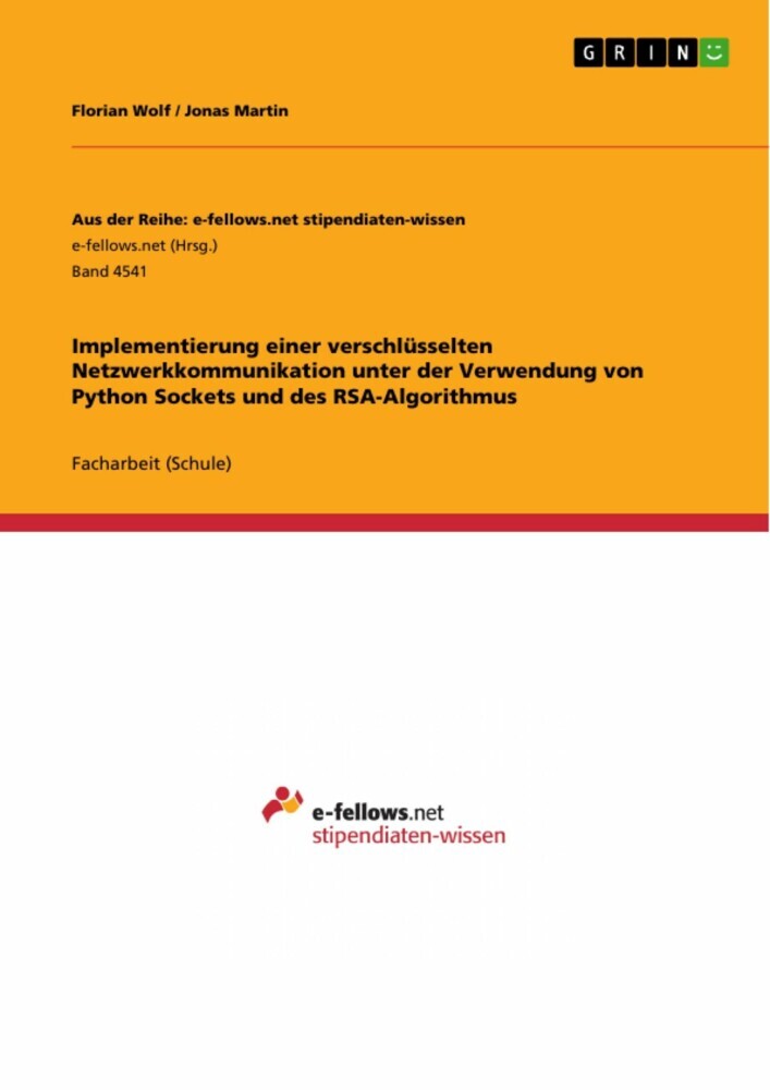 Implementierung einer verschlüsselten Netzwerkkommunikation unter der Verwendung von Python Sockets und des RSA-Algorithmus main product photo