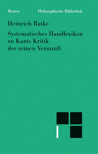 Systematisches Handlexikon zu Kants Kritik der reinen Vernunft main product photo