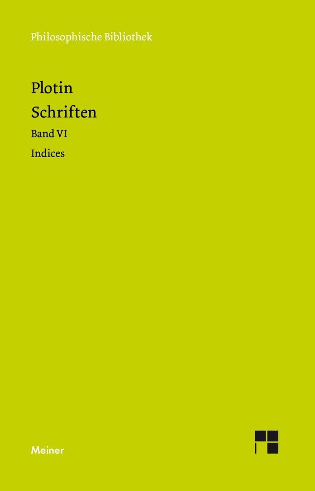 Schriften. Band VI. Indices main product photo