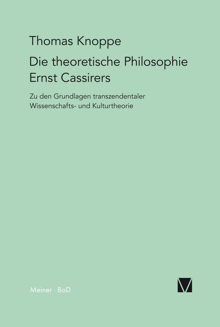 Die theoretische Philosophie Ernst Cassirers main product photo