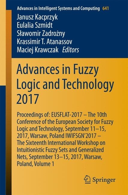 Advances in Fuzzy Logic and Technology 2017 main product photo
