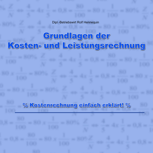 Grundlagen der Kosten- und Leistungsrechnung main product photo