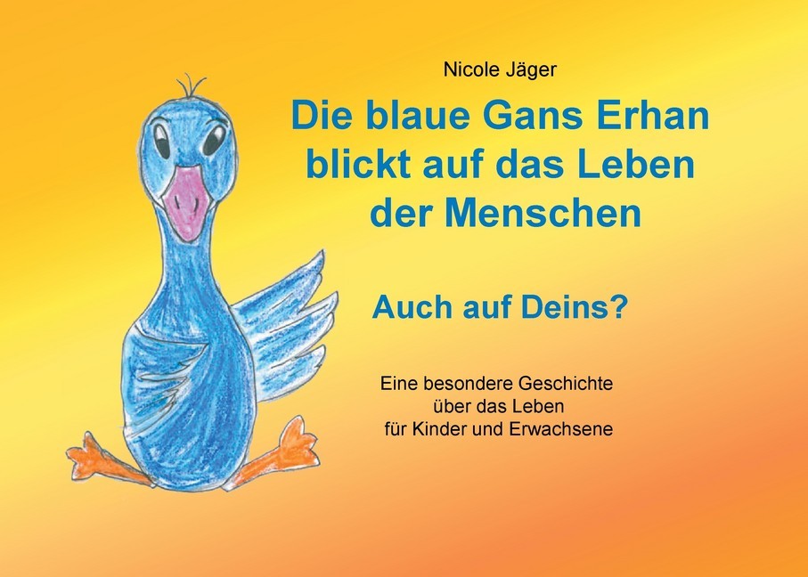 Die blaue Gans Erhan blickt auf das Leben der Menschen main product photo