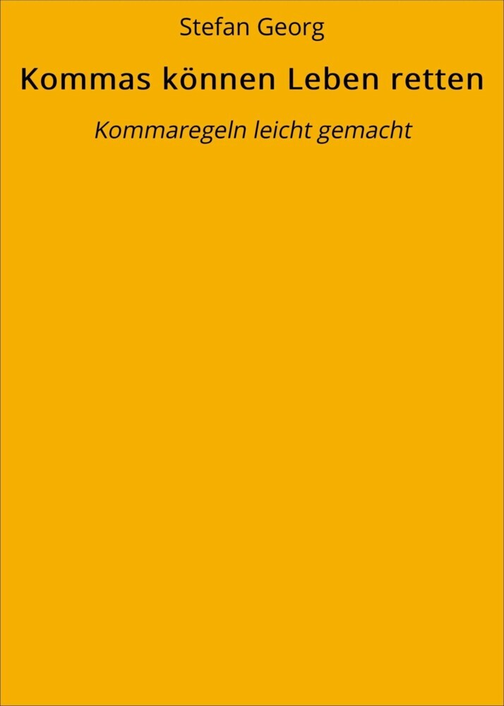 Kommas können Leben retten main product photo