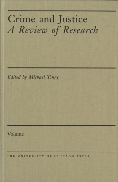 Crime and Justice, Volume 42 main product photo