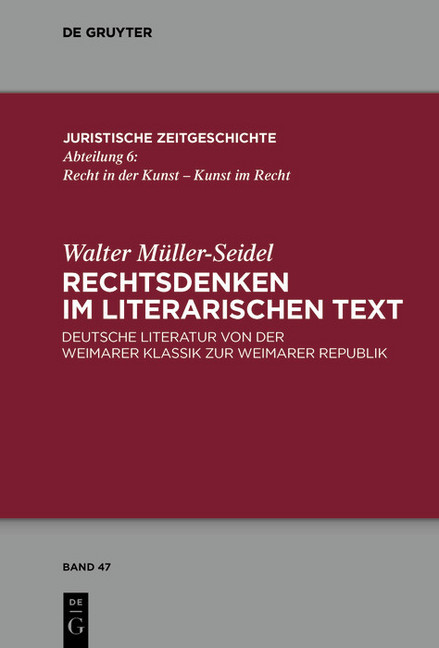 Rechtsdenken im literarischen Text main product photo