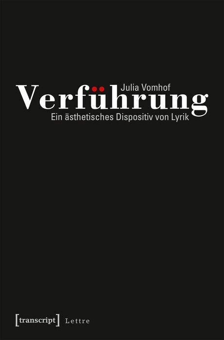 Verführung - Ein ästhetisches Dispositiv von Lyrik main product photo