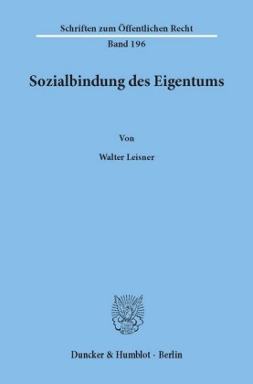 Sozialbindung des Eigentums.