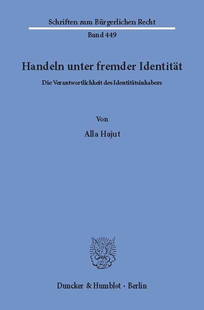 Handeln unter fremder Identität. main product photo