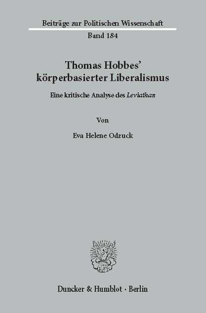 Thomas Hobbes' körperbasierter Liberalismus. main product photo