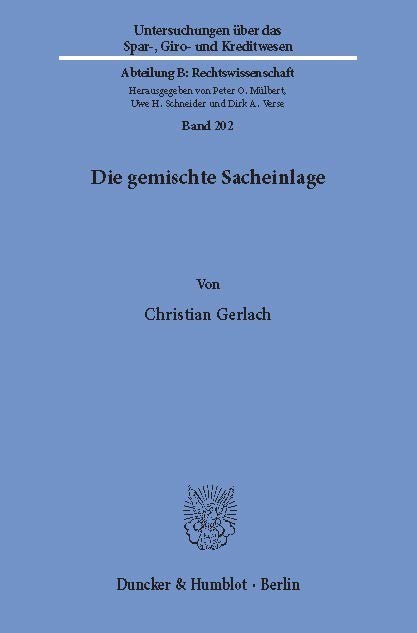 Die gemischte Sacheinlage. main product photo