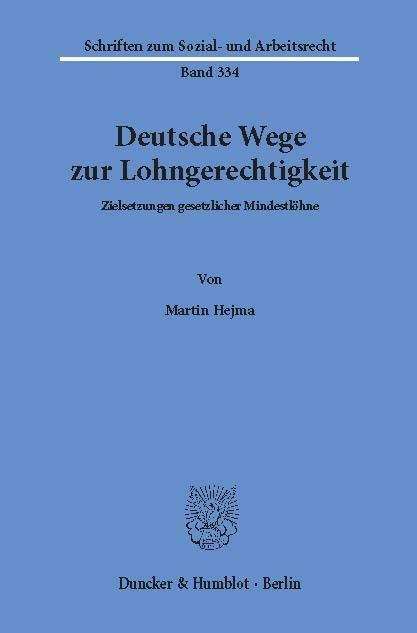 Deutsche Wege zur Lohngerechtigkeit. main product photo