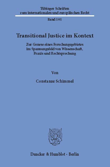 Transitional Justice im Kontext. main product photo