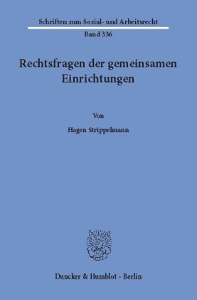 Rechtsfragen der gemeinsamen Einrichtungen.