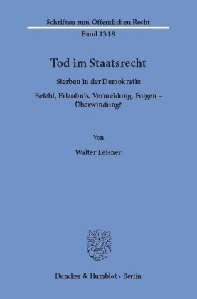 Tod im Staatsrecht.